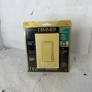 Lutron New Contemporary DVW-603PH-WH Eco-Dim Incand. Halogen 3-Way Dimmer White